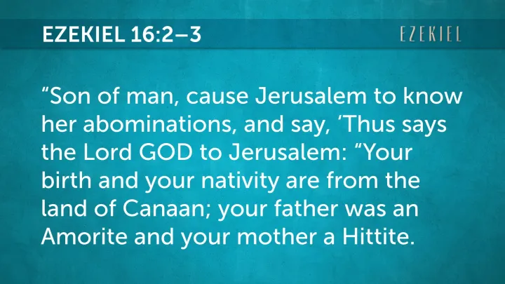 Why Did God Choose the Jews, Part 1